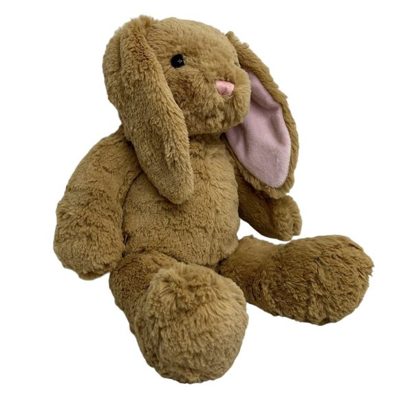 Build A Bear Workshop Bunny Rabbit Plush Stuffed Animal Brown Pink 2009 BAB - Picture 3 of 12